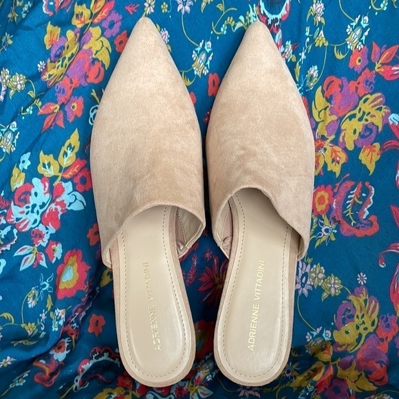 Brand New Adrienne Vittadini Glorie Slip On Wooden Heeled Mules Clogs - Picture 2 of 14